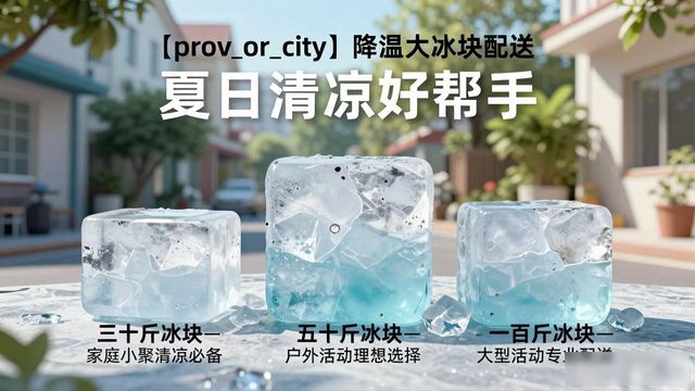 沈阳降温大冰块配送 夏日清凉好帮手